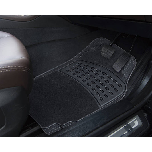 Car Floor Mats - Set of 4, Black