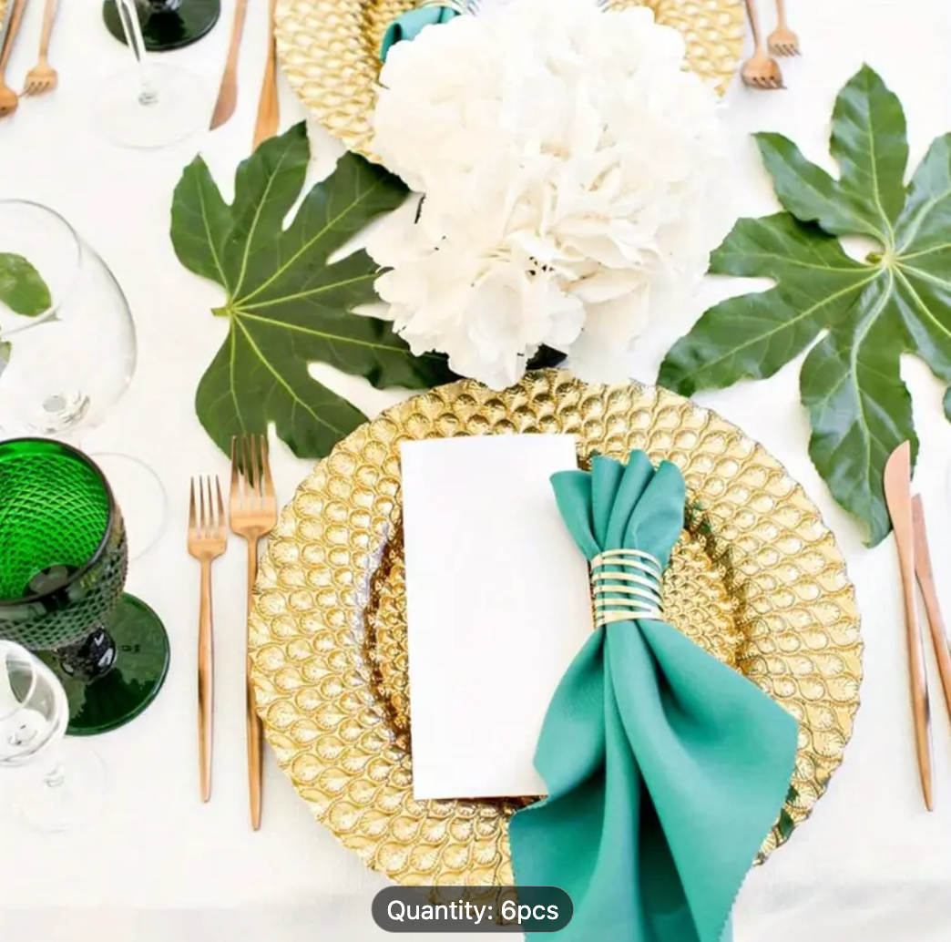 CHARGER PLATE GOLD 31CM