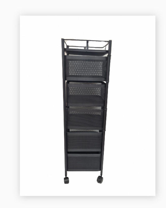 5 Tier Basket Trolley square