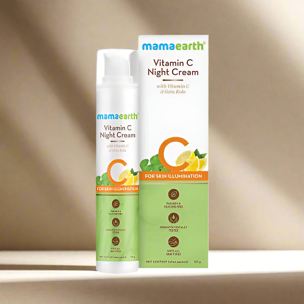 Mamaearth Vitamin C Night Cream with Vitamin C and Gotu Kola for Skin Illumination -50 gm