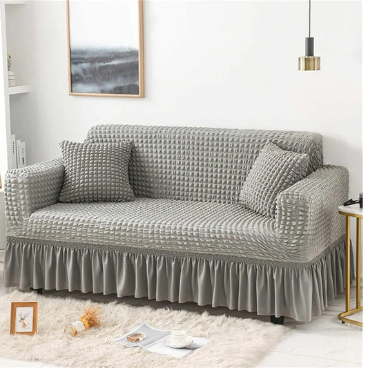 Sofa Cover Bubble Style  –  Light Grey