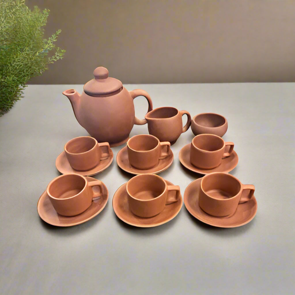 Clay Tea set complete