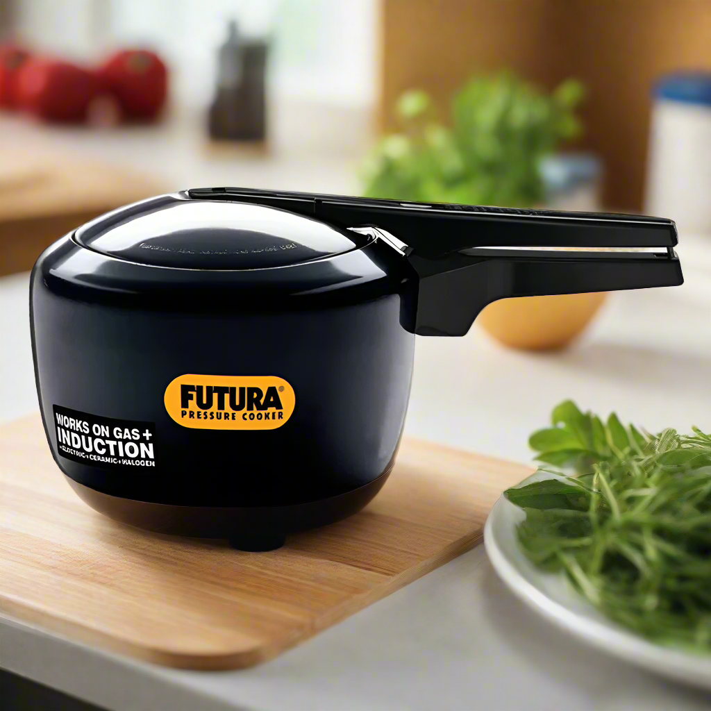 Futura Hawkins Anodized 3-Litre Pressure Cooker Black IFP30