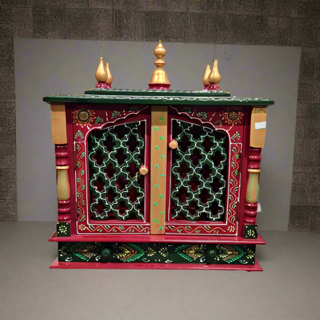 Pooja Mandir Coloured 9/18