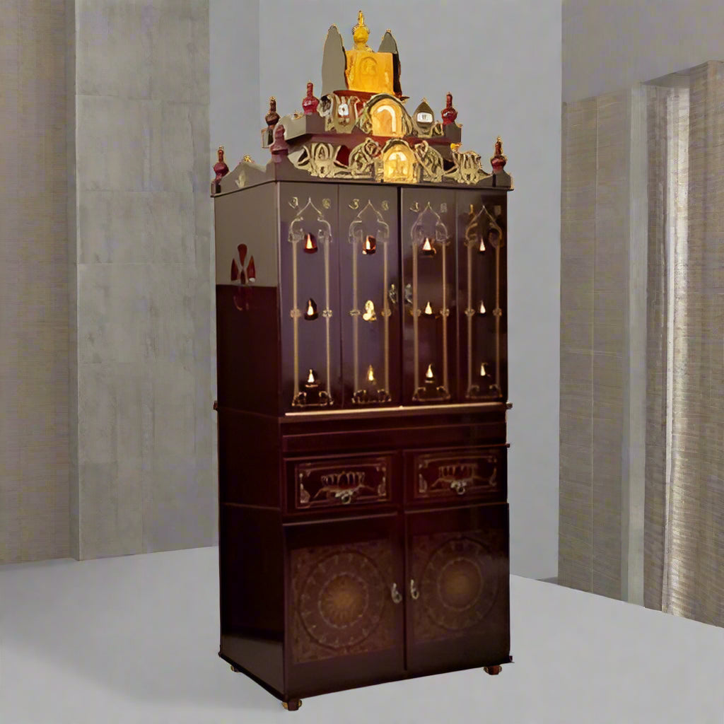 Pooja Ghar- 012 Cabinet