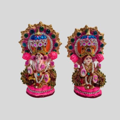 Lakshmi and Ganesh Idol 7 Inch