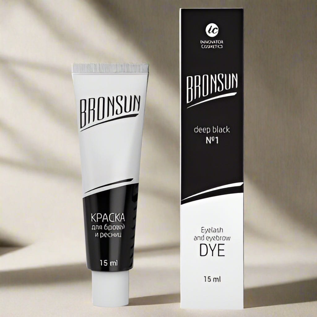 Bronsun Eyelash and Eyebrow Dye - Deep Black