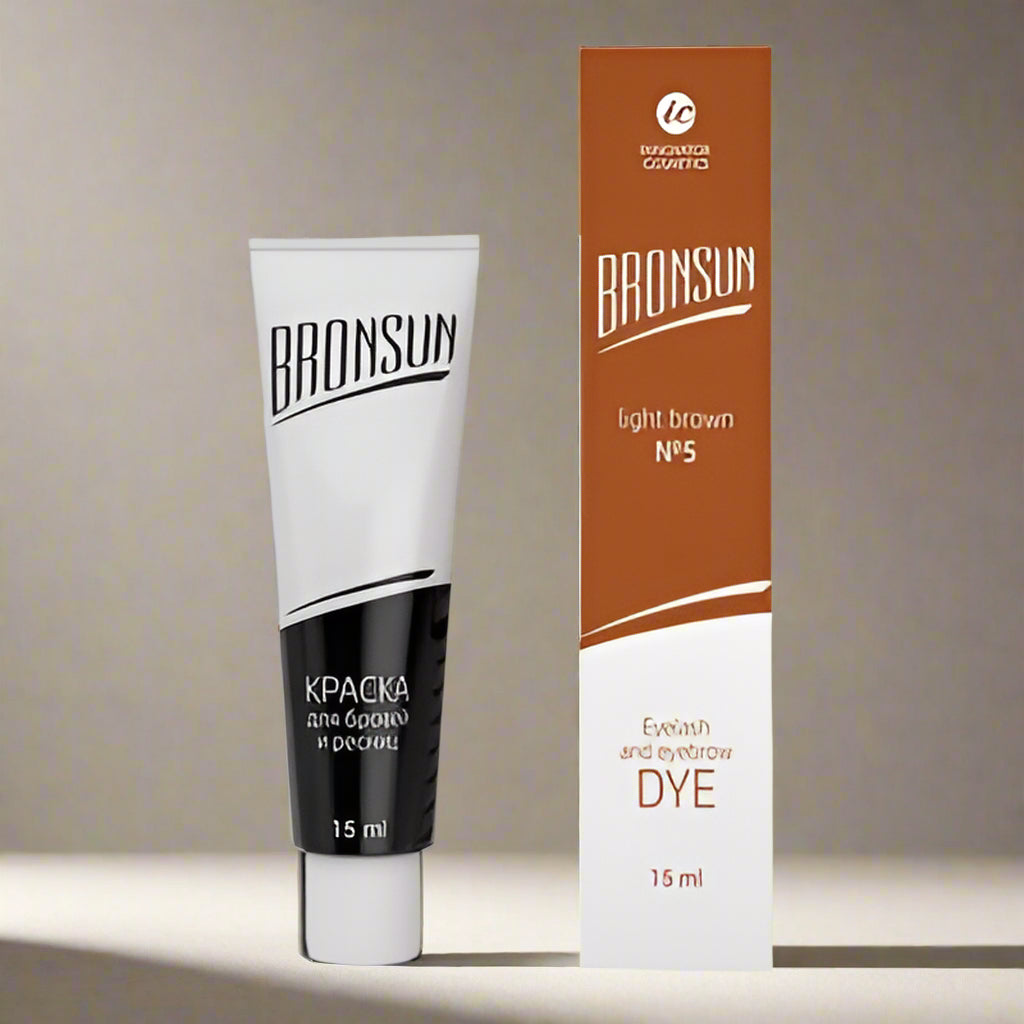 Bronsun Eyelash and Eyebrow Dye - Light Brown