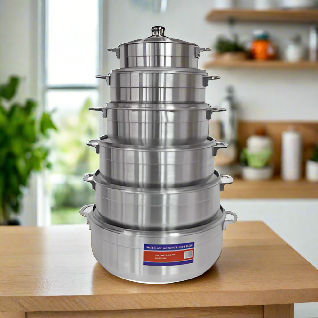 Cast Aluminum Cookware 6 pot set
