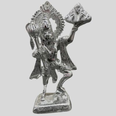 Pahadi Hanuman with Chakra Statue - 14 by 37 Inch