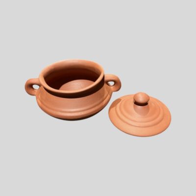 Clay Pot with Lid 20cm
