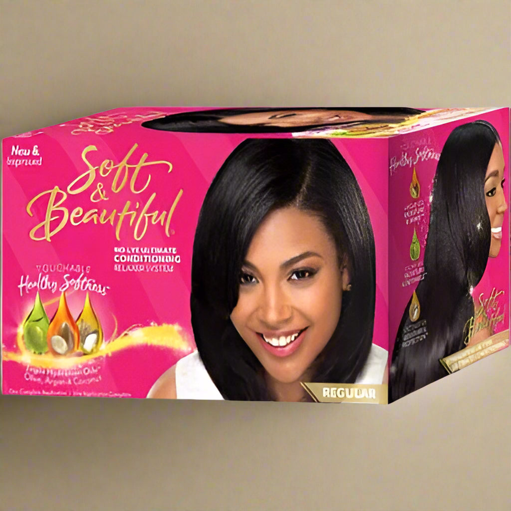 Soft and Beautiful No-Lye Ultimate Conditioning Relaxer Kit Regular