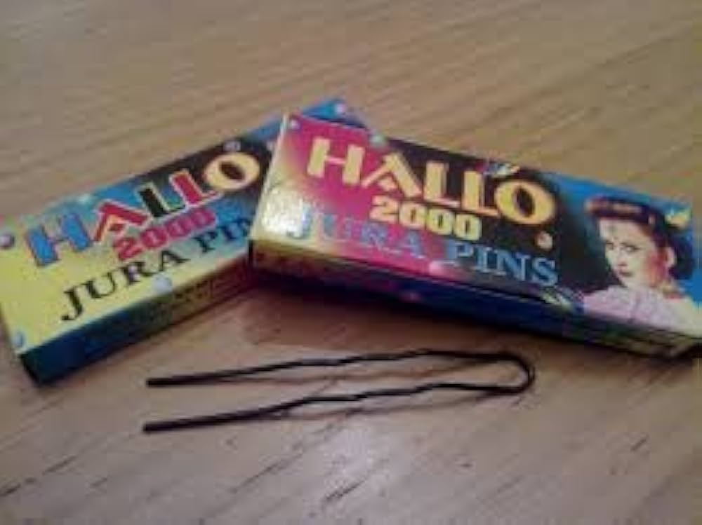 Black Big Hallo 2000 Jura Hair Pins-10 pins in a box