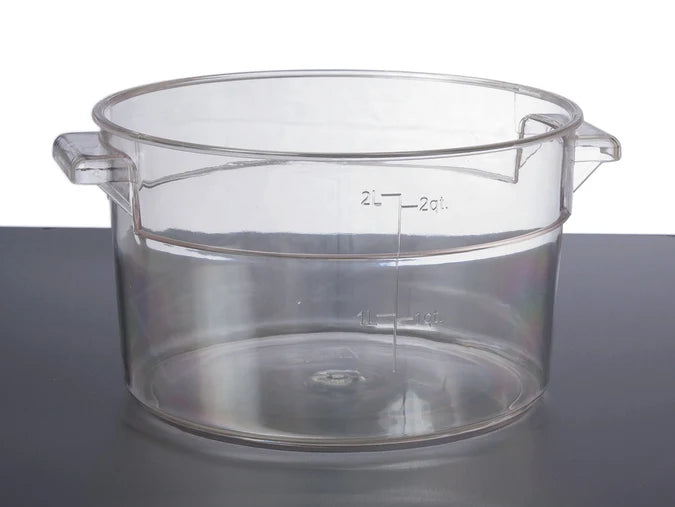 Food Storage Container Bin Round Tub 2L / 2Qt
