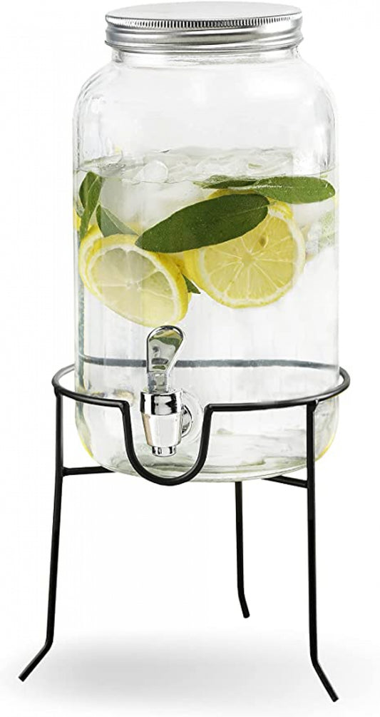 Drink Dispenser With Tap & Stand
