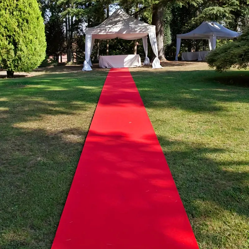 Luxe Polyester Red Carpet Runner for Weddings and Event