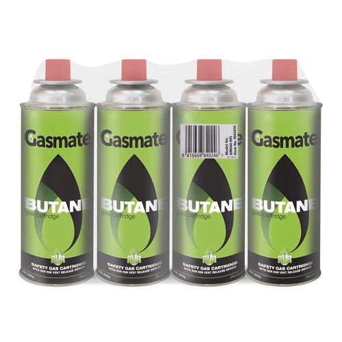 Gasmate 220g Butane Cannisters - 4 Pack