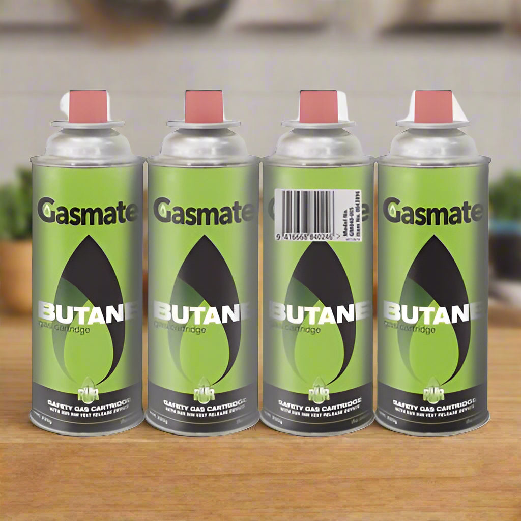 Gasmate 220g Butane Cannisters - 4 Pack