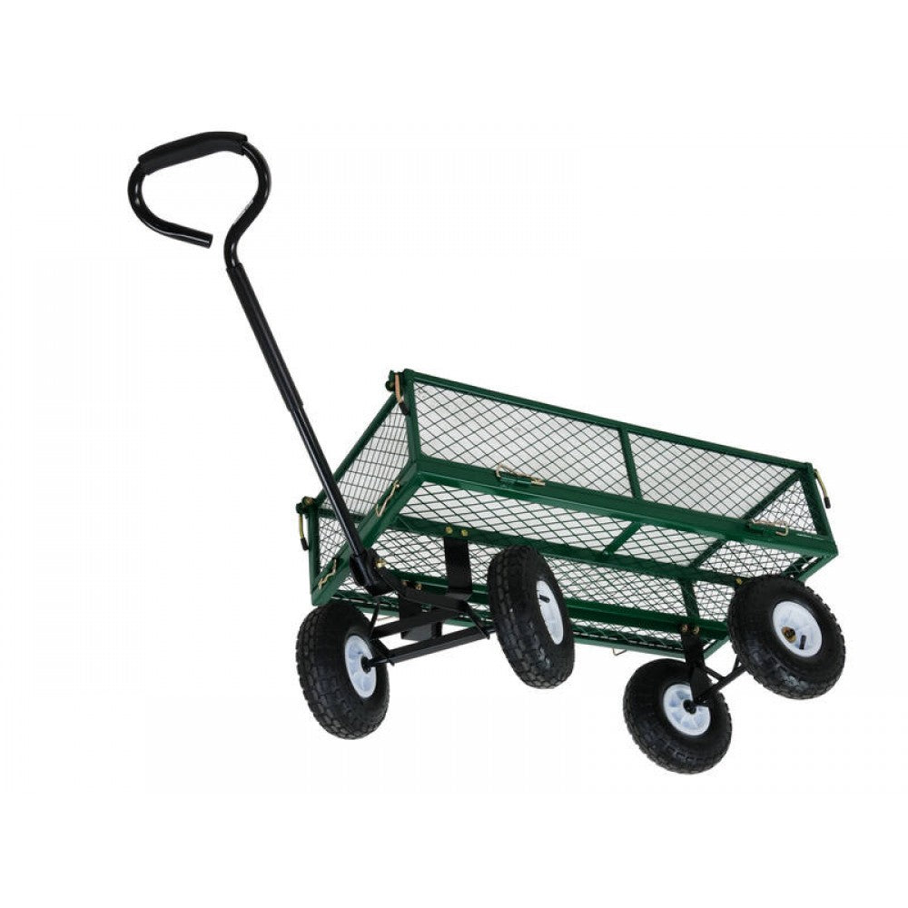 90L Garden Caged Platform Trolley Cart - 200kg Load