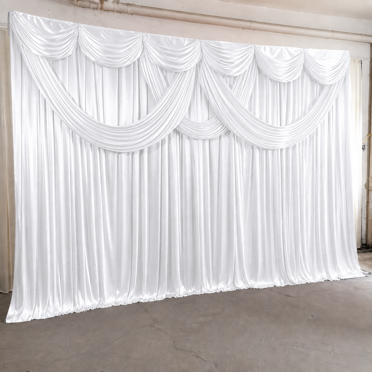 Backdrop With 3PCS Drape 3Mx3M