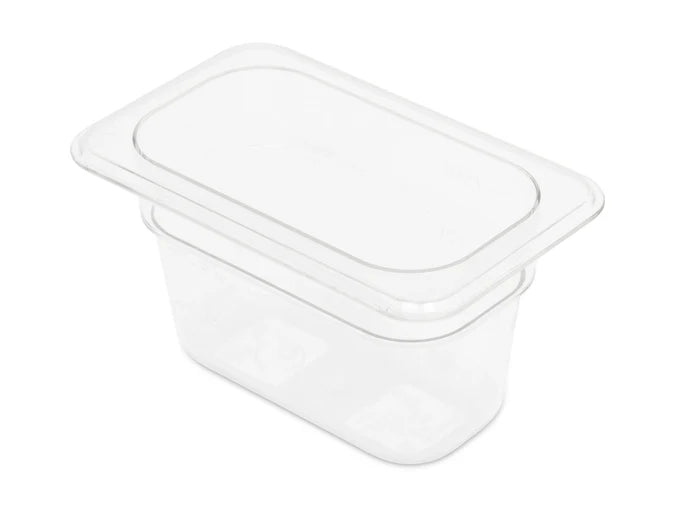 1/2GN 100mm Gastronorm Pan - Clear Polycarbonate - Food Grade