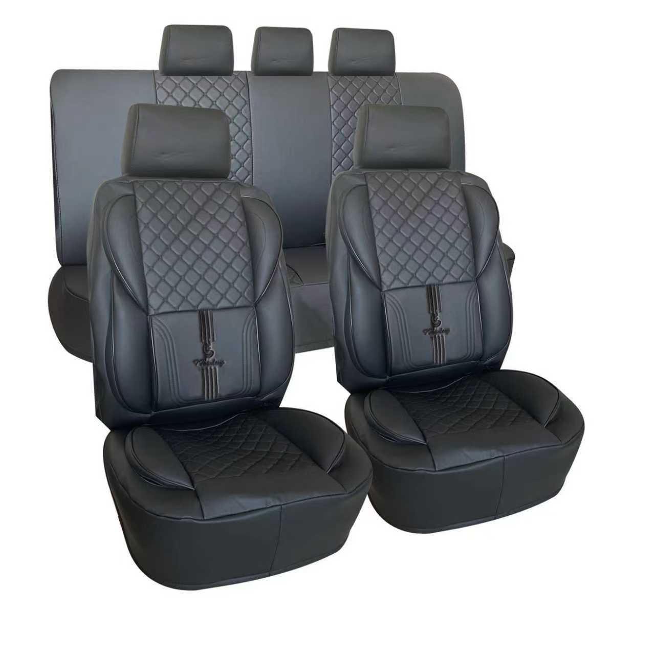 Leather Car Seat Covers - Black