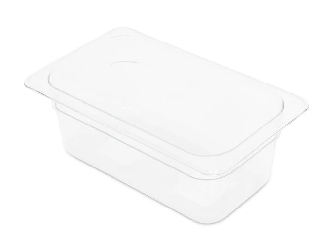 1/4GN 100mm Gastronorm Pan - Clear Polycarbonate - Food Grade