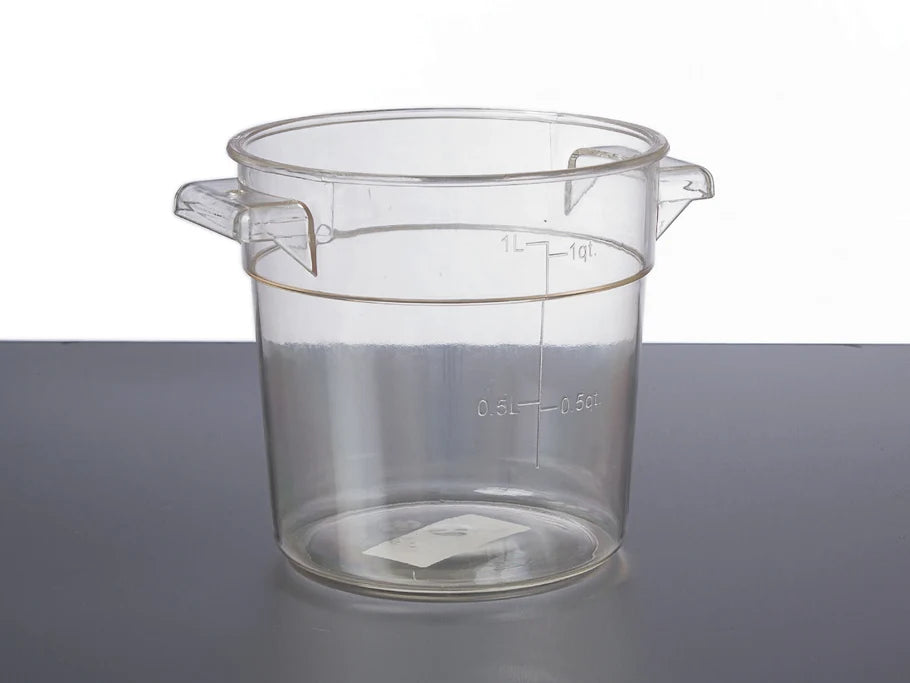 Food Storage Container Bin Round Tub 1L / 1Qt
