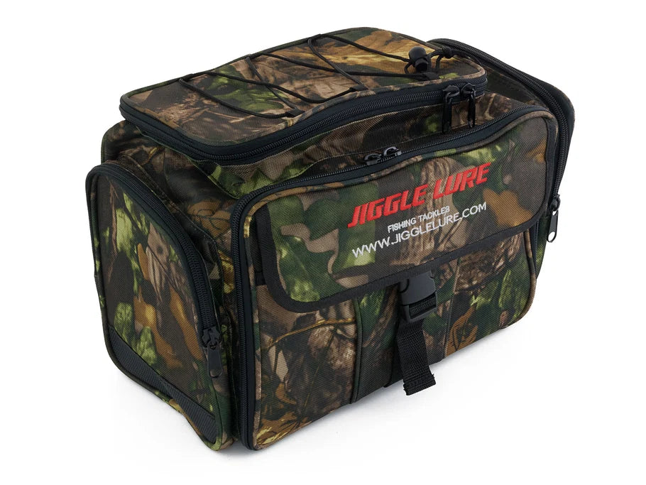 Fishing Bag Back Pack with 4 Tackle Boxes - Camo