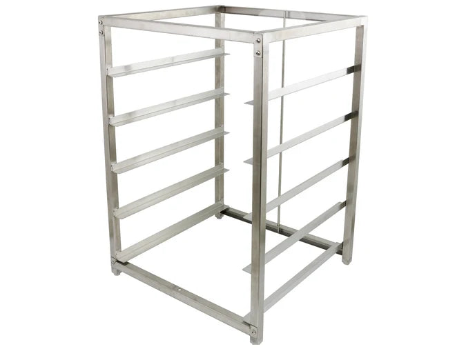 5 Tier Dish Rack S/S Undercounter Shelving - 50cm x 50cm Dishwasher Trays