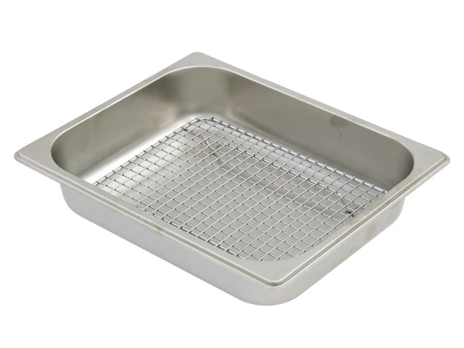 GN1/2 Stainless Steel 65mm Steam Pan + Wire Rack