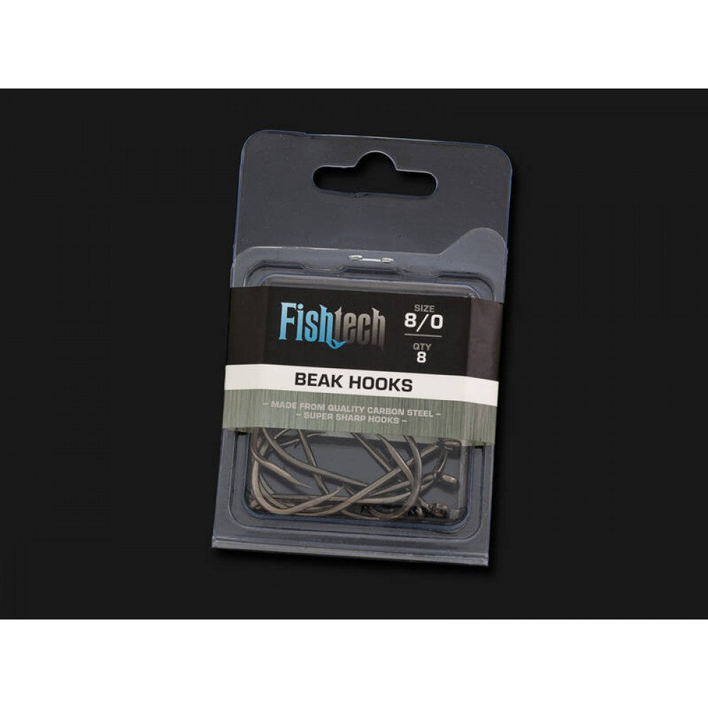 Fishing Hooks Black Beak Size 8/0 8Pcs