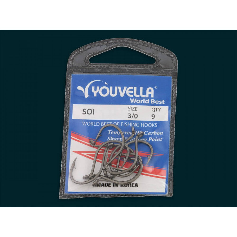 Soi Fishing Hooks - Size 3/0 - Pack of 9