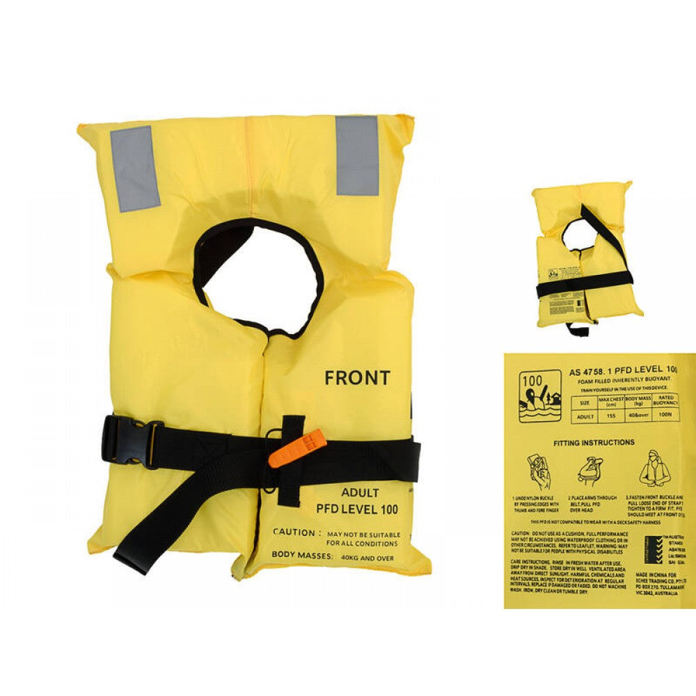 Life Jacket Adult Buoyancy Aid PFD 100N - L