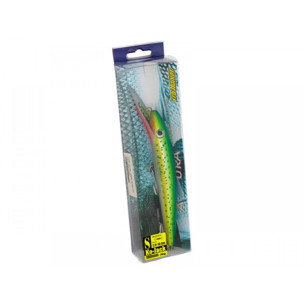190mm Ko-Jack Popper Fishing Lure 70g BLUE / GREEN