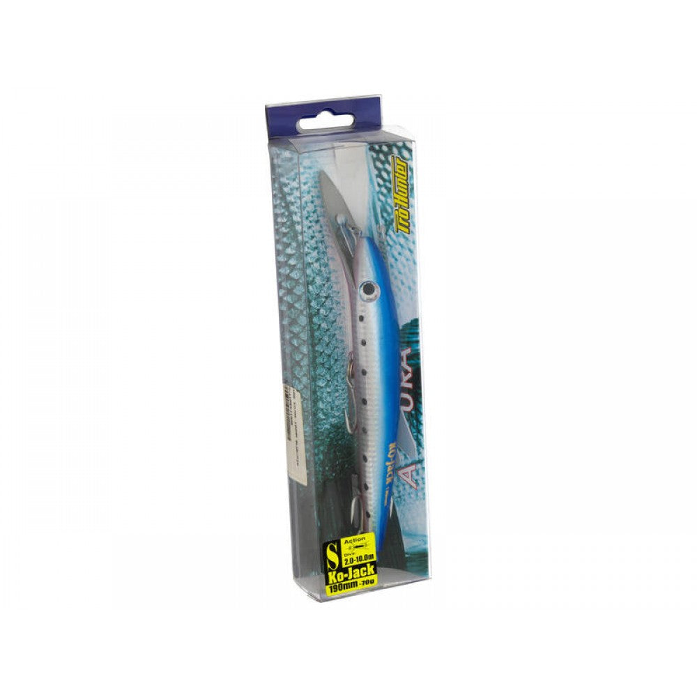 190mm Ko-Jack Popper Fishing Lure 70g BLUE / PINK
