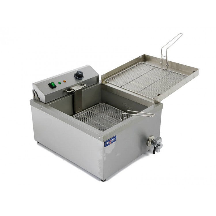 12L Donut Deep Fryer 3kW/15A Electric - Commercial Benchtop Single Vat + 2 Racks
