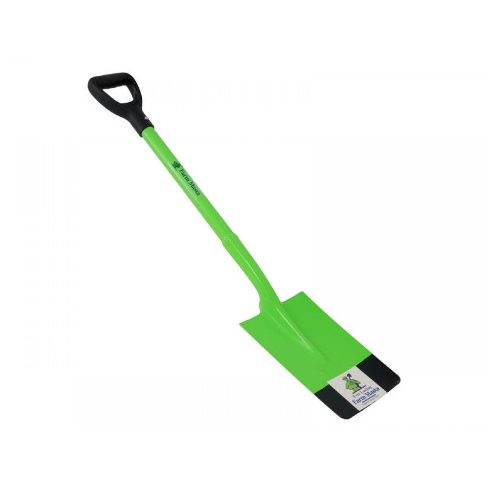 Heavy Duty Steel Digging Spade with Square Blade - FARM MASTA