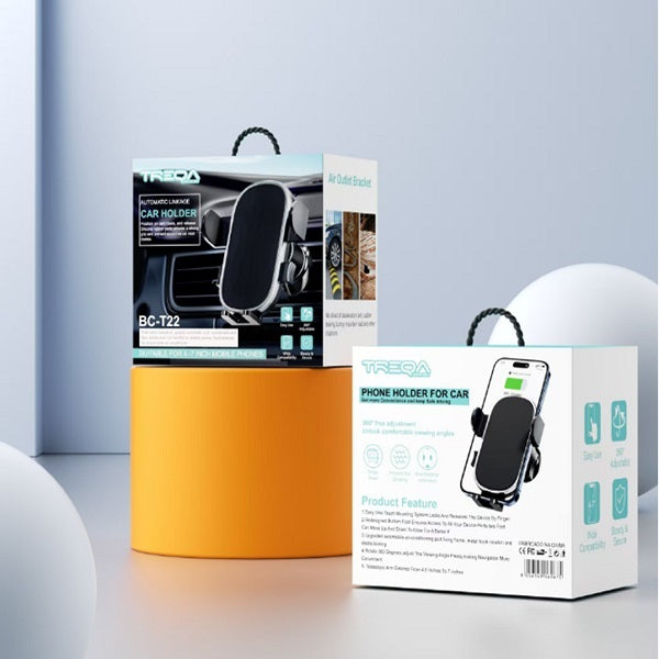 Treqa BC-T22 4 to 7″ Air Vent Car Phone Holder(03099)