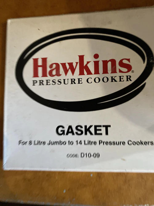 Hawkins Pressure Cooker Gasket for 8-Liter Jumbo/10-Liter/12-Liter/14-Liter, Black