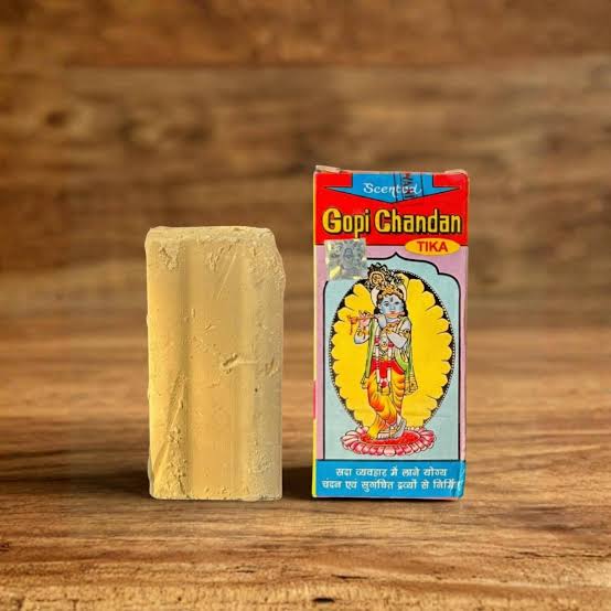 Pure Gopi Chandan Tilak Stick | Original for Pooja, Iskcon Tilak Radhe Krishna Devotees