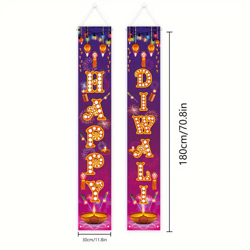 Polyester Diwali Door Banners