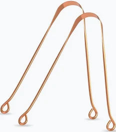 100% Pure Copper & Steel Tongue Cleaner 1 Pcs
