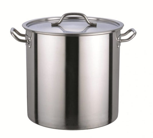 Stock Pot 130L with Lid Stainless Steel