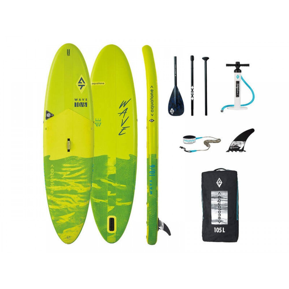 3.2m SUP Inflatable Stand Up Paddle Board - 10'6" Aquatone Wave