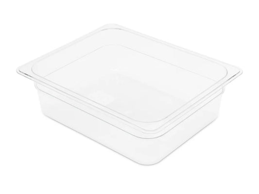 1/2GN 100mm Gastronorm Pan - Clear Polycarbonate - Food Grade