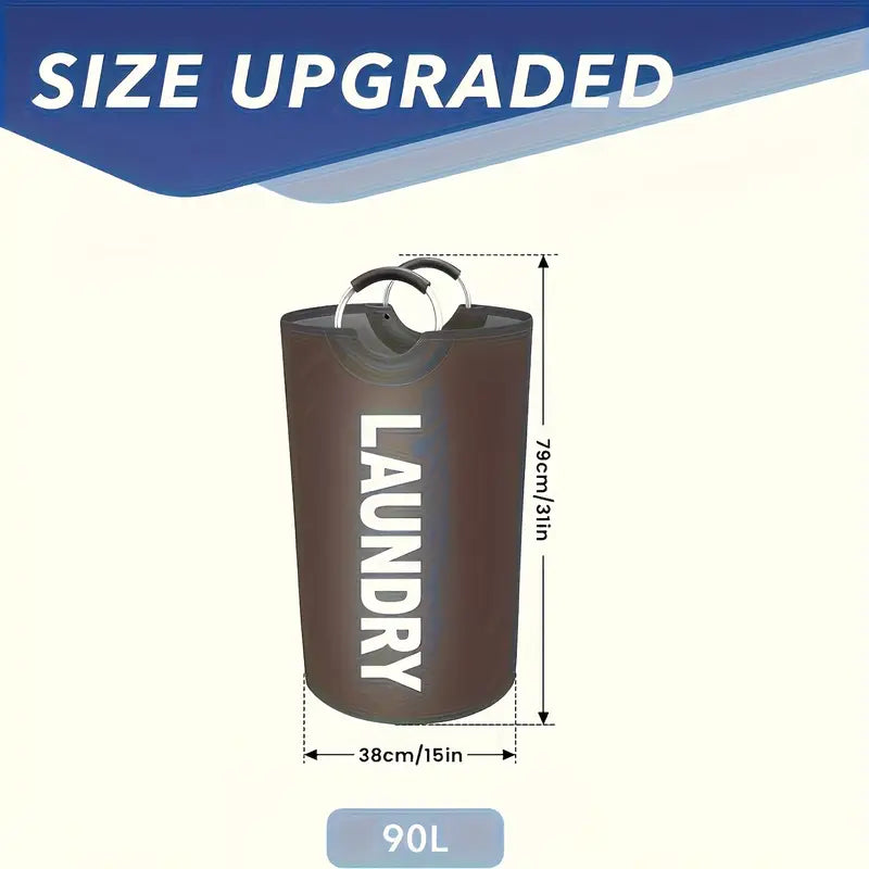 1pc Large Laundry Basket Black