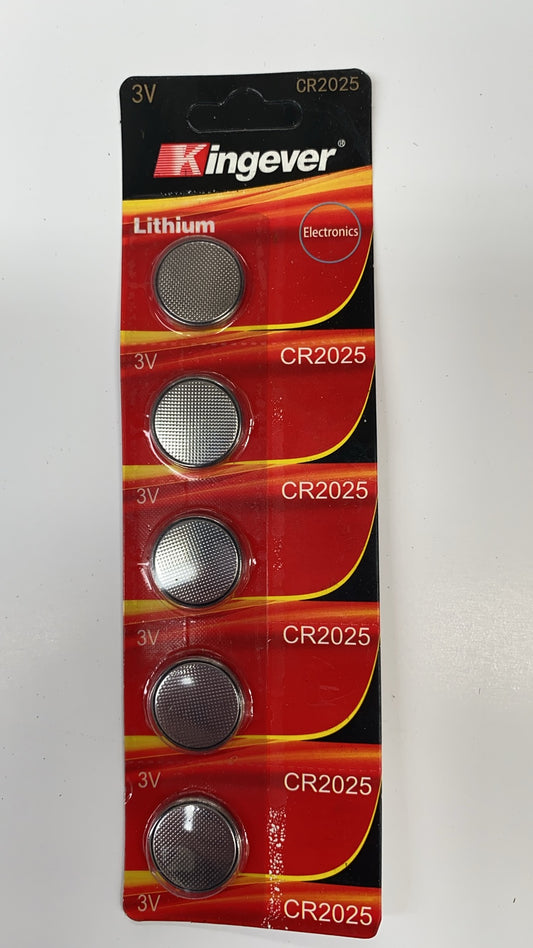 CELL BATTERY CR2025 5PCS --ORD