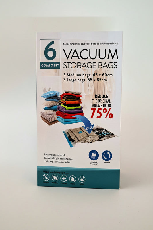 Vacuum Storage Bag, 6 pk