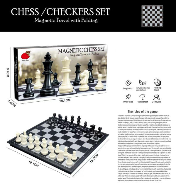 FOLDING MAGNETIC CHESS GAME